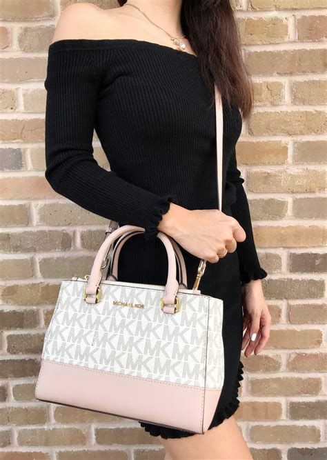 michael kors satchel bag pink